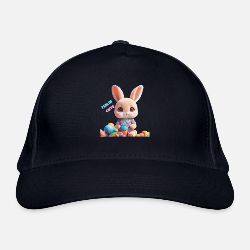 Feelin Cute - Organic Baseball Cap - navy