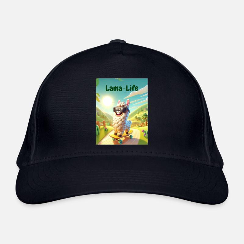 Lama Leben Bio-Baseballkappe