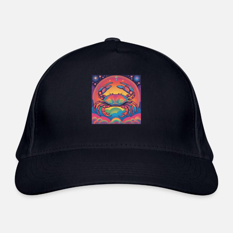 Krebs Astrologie Geburtstag Geschenk Bio-Baseballkappe