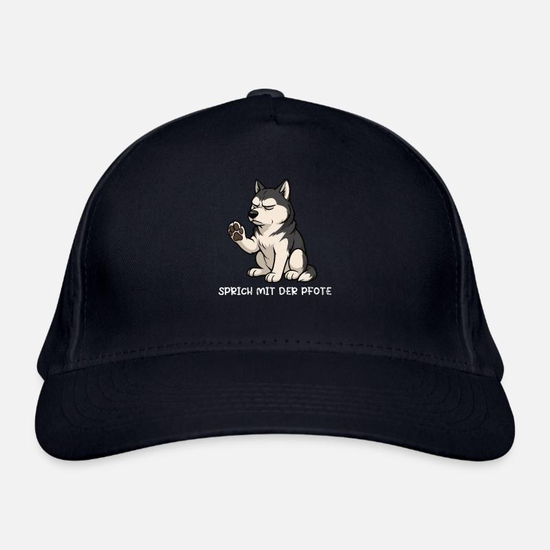 Sprich mit der Pfote Husky Huskybesitzer Huskys Bio-Baseballkappe