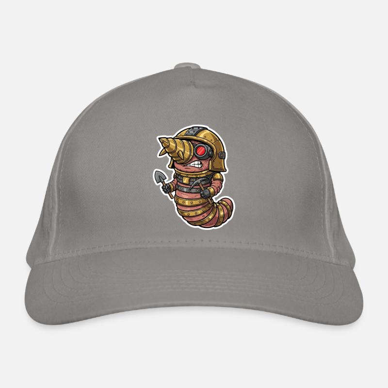 Ver de Terre Steampunk Forage et Mineur Casquette classique bio