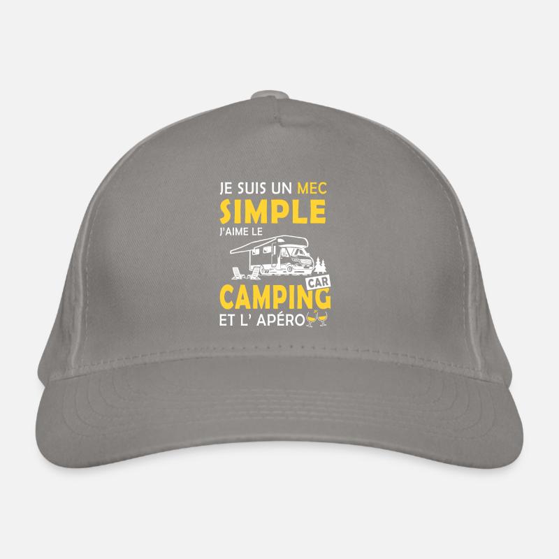 mec simple camping car et apéro Casquette classique bio