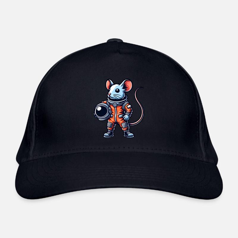 Souris Astronaute Univers Spatial Dessin animé de science-fiction Casquette classique bio