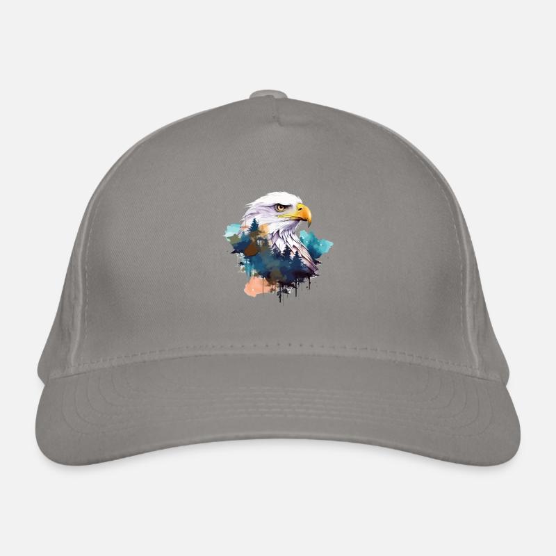 Eagle Head Nature Wilderness Forest Trees Art Casquette classique bio