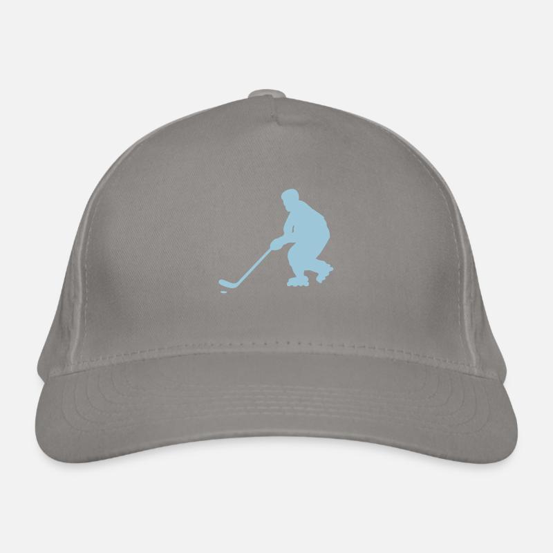 roller inline hockey silhouette2 dessin Casquette classique bio