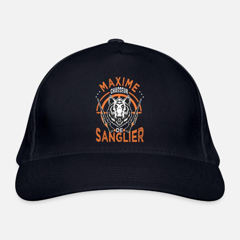 Maxime chasseur de sanglier Cadeau Humour Chasse Casquette classique bio