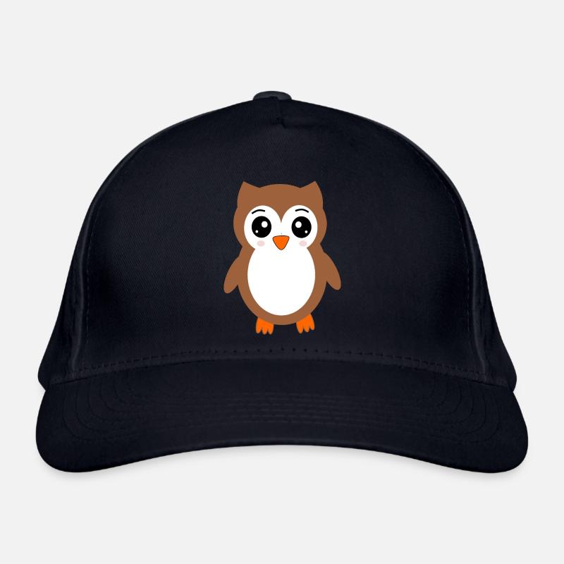 braune Eule Vogel Vogelschutz Bio-Baseballkappe