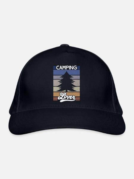 Camper Spruch Camping Lover - Bio-Baseballkappe - Navy