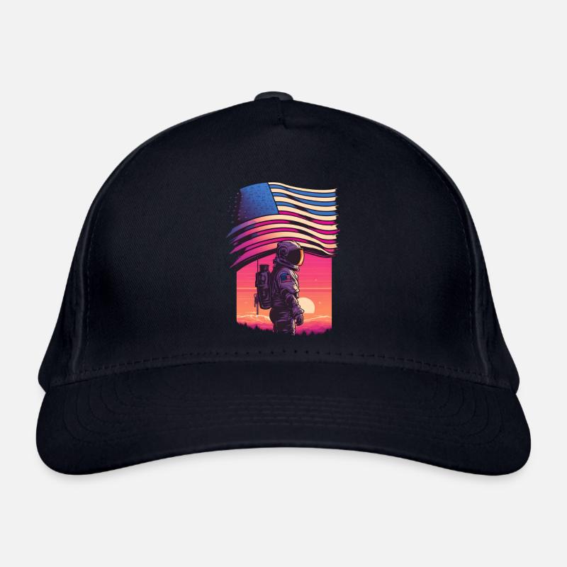 Astronaute américain synthwave Casquette classique bio