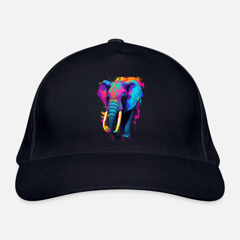 Elefant Bio-Baseballkappe