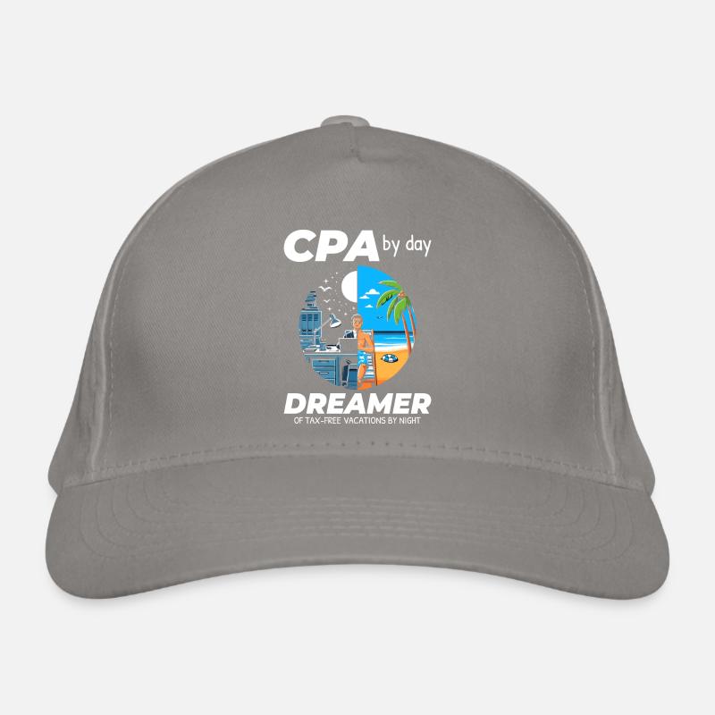 CPA Daydreams: Balancing Work and Bliss in Split Organic Baseball Cap