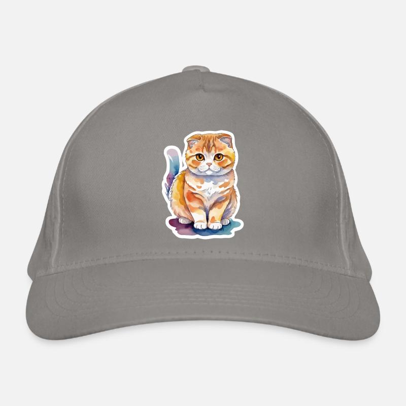 Scottish Fold Scottish Fold-Eared Cat Organic Baseball Cap