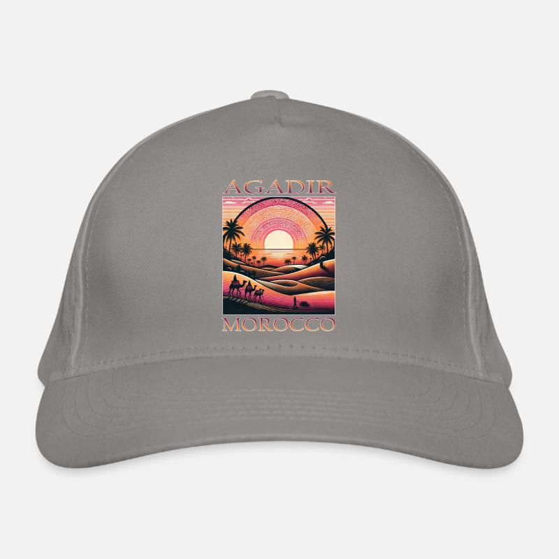Agadir Morocco Desert Camel Holiday Sunset Organic Baseball Cap
