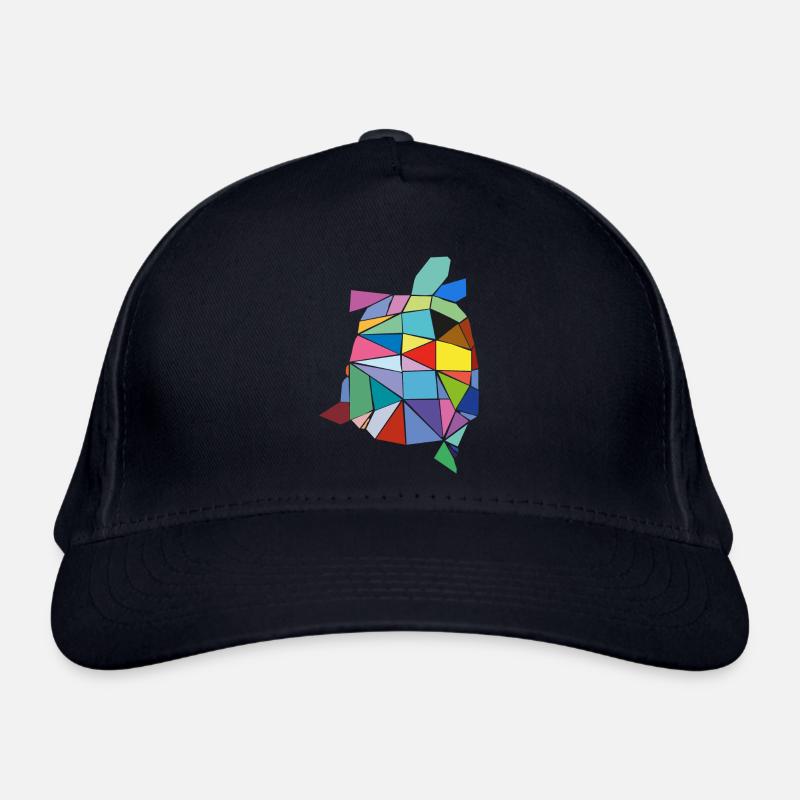 Schildkröte bunt Bio-Baseballkappe