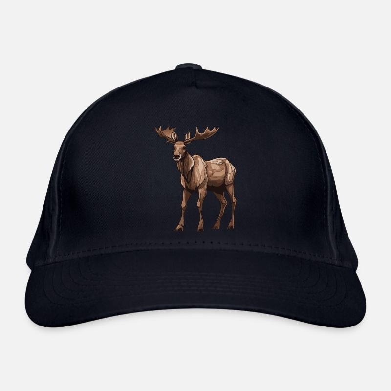 Elch Tier Bio-Baseballkappe
