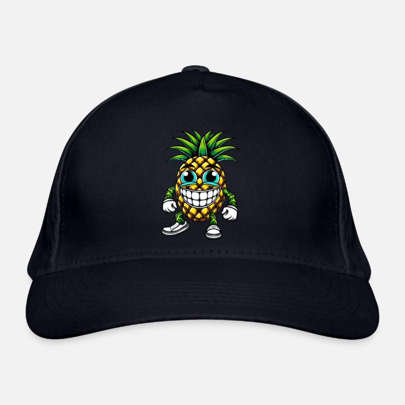Pineapple Fruit Fruity Summer Cool Cute Cartoon Organic Baseball Cap