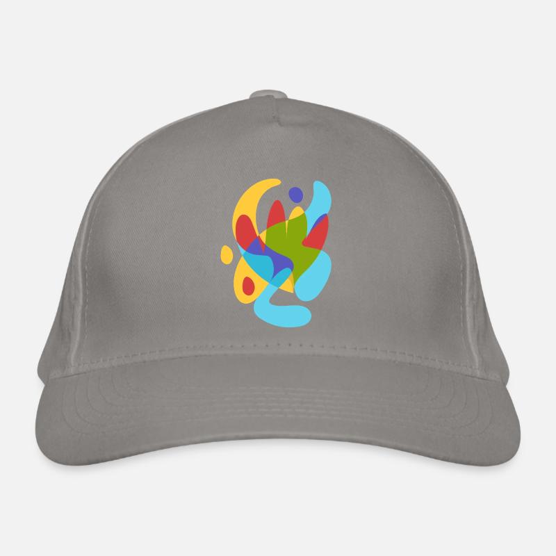 abstract summer tropical flora Organic Baseball Cap