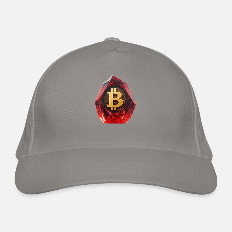 Edelstein Bitcoin Symbol Kryptowährung Bio-Baseballkappe
