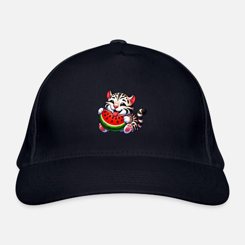 Chat Bengal Avec Pastèque Fruité Drôle Casquette classique bio