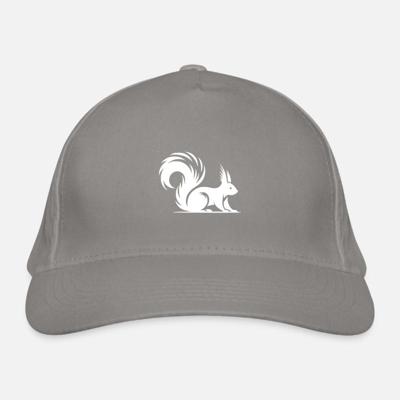Squirrel Tattoo Style Drawing Organic Baseball Cap