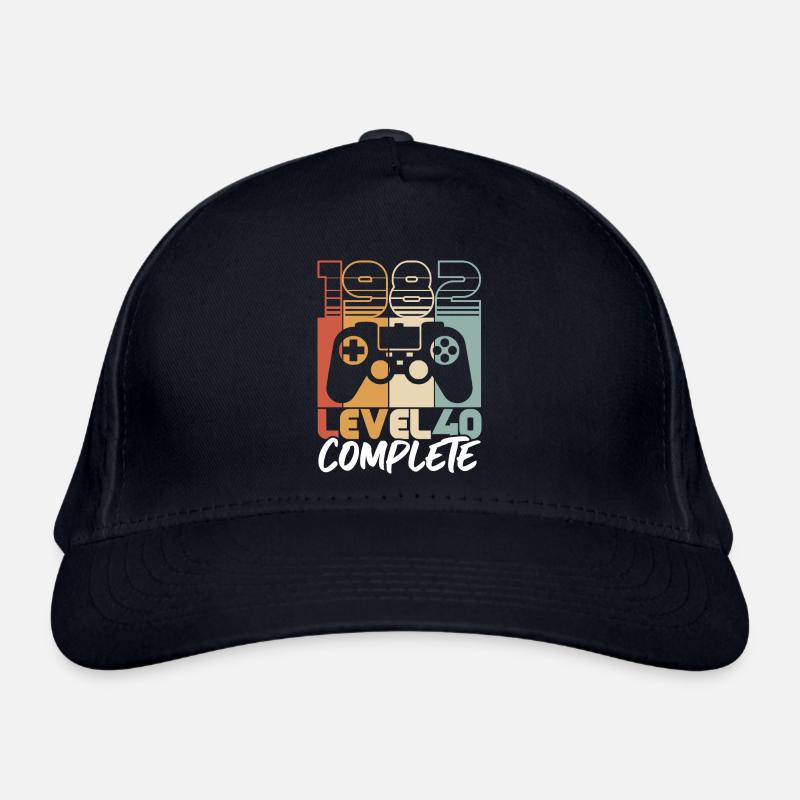 40 Anniversaire Naissance 1982 Niveau 40 Complet Casquette classique bio