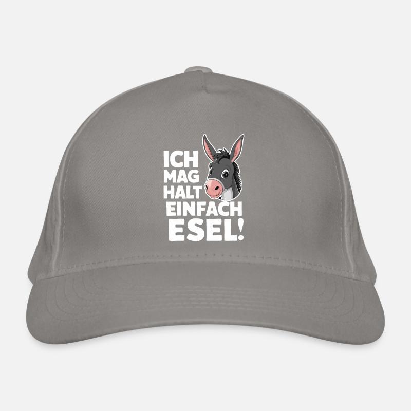 Esel Eselchen Maultier Muli Bio-Baseballkappe