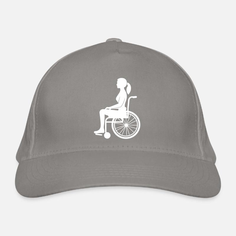 Rollstuhl Dame Bio-Baseballkappe