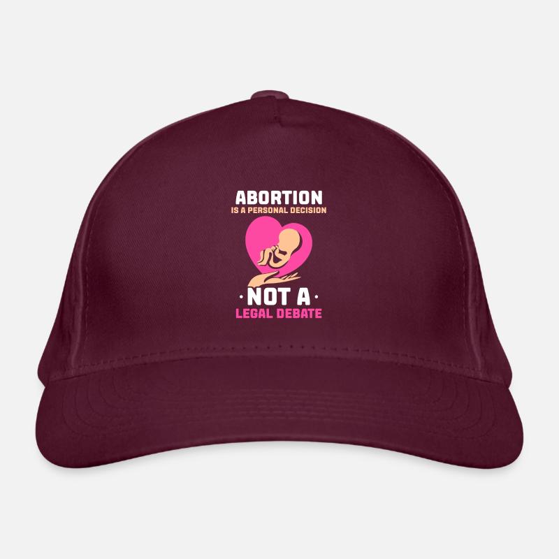 Abortion is a personal decision Bio-Baseballkappe
