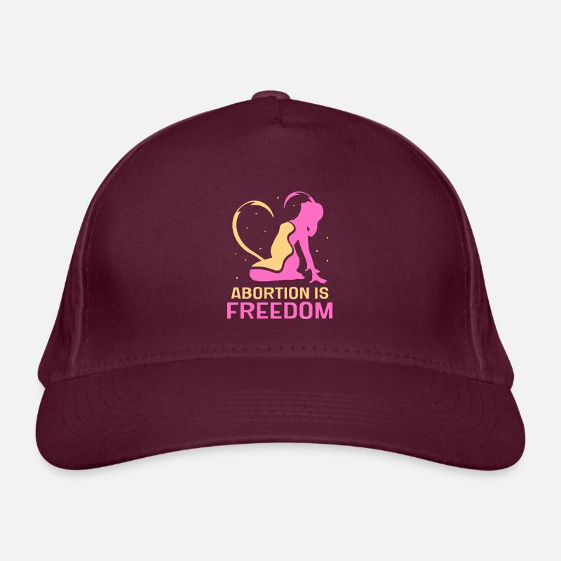 abortion is freedom Bio-Baseballkappe