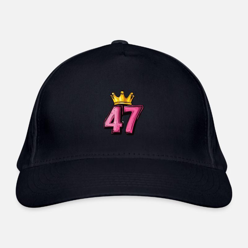 47 Zahl Krone Bio-Baseballkappe