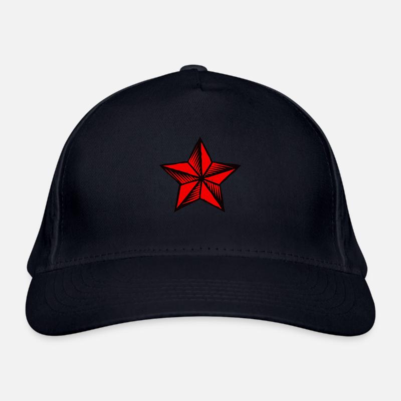 Star red star Organic Baseball Cap