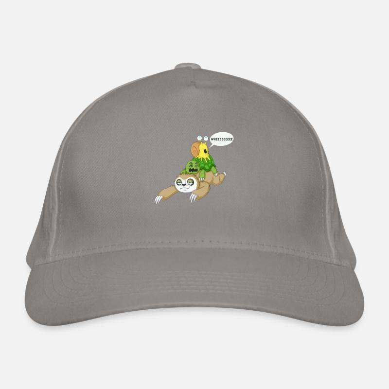 sloth snail and turtle Organic Baseball Cap