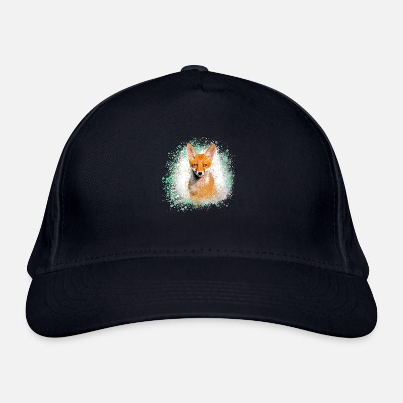 fuchs ,Graffiti, Malerei,fuchs ,aquarell Bio-Baseballkappe
