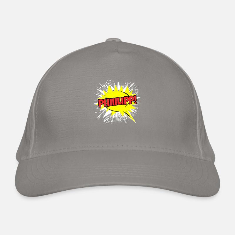Philipp Nom drôle de bulle de texte Phiiilipp ! Casquette classique bio