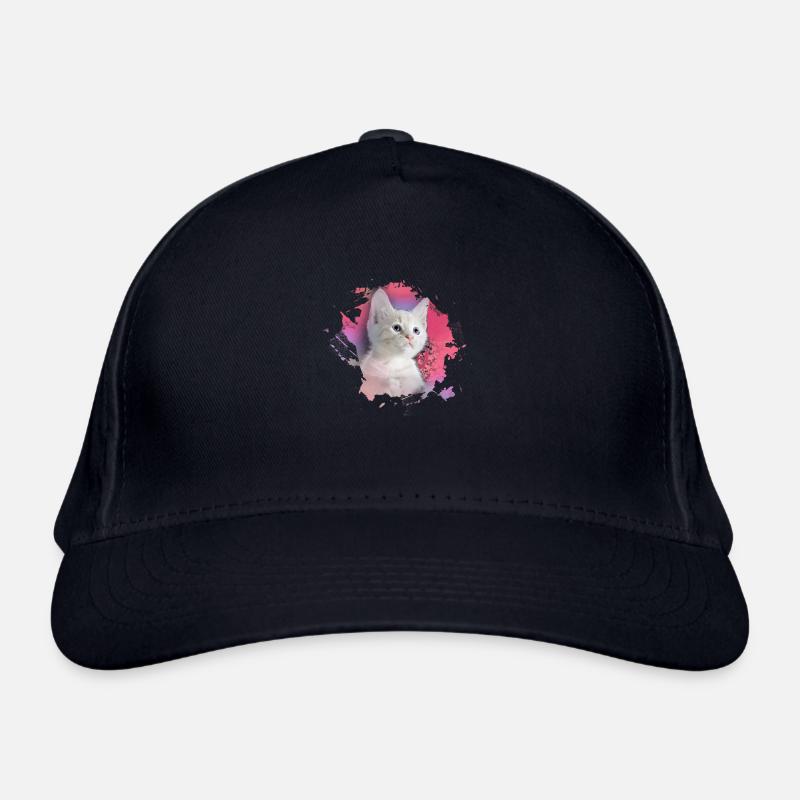 kitten,cat,kitten,graffiti,painting,pink Organic Baseball Cap