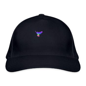 tauben,taube,vögel,regenbogen,bunt,graffiti, - Bio-Baseballkappe - Navy - Vorne
