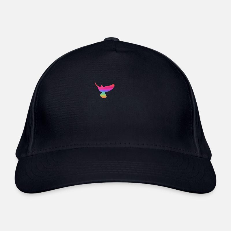 tauben,taube,vögel,regenbogen,bunt,graffiti, - Bio-Baseballkappe - Navy