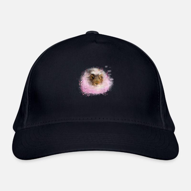 cochon d’Inde, graffiti, peinture, rose, rose Casquette classique bio