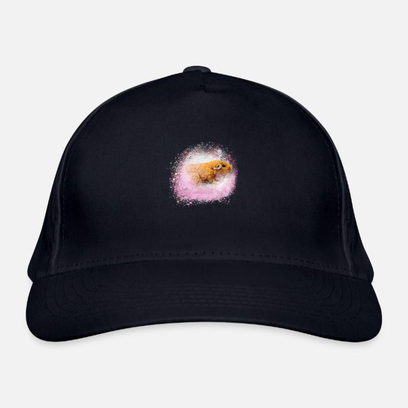 cochon d’Inde, graffiti, peinture, rose, rose Casquette classique bio