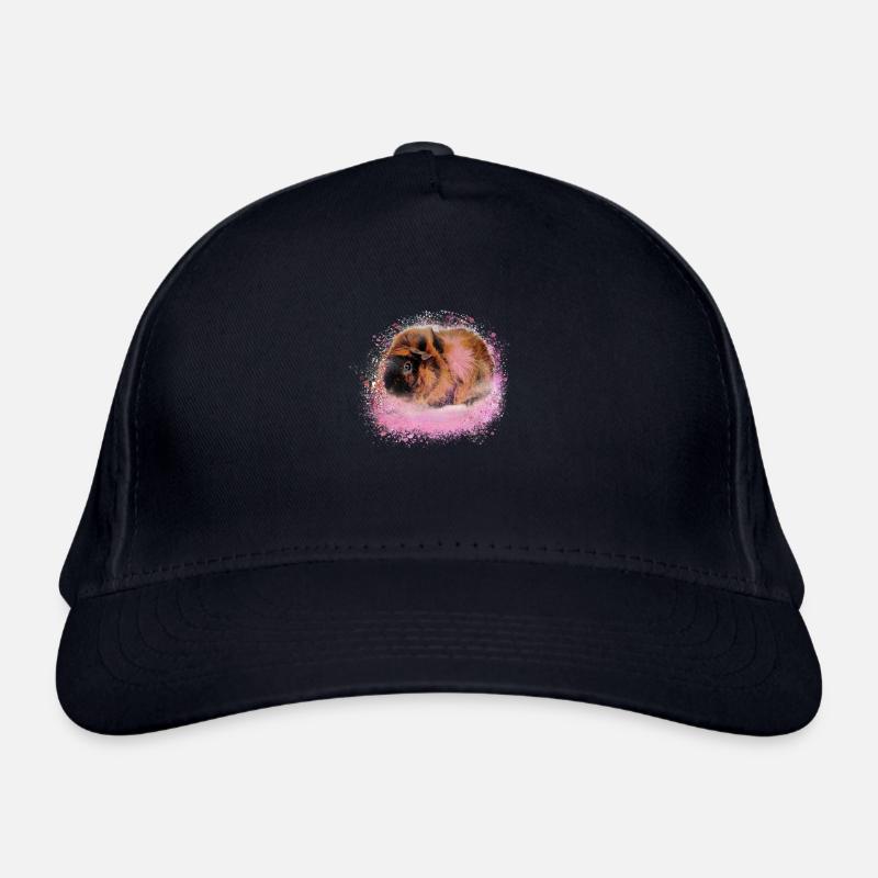 cochon d’Inde, graffiti, peinture, rose, rose Casquette classique bio