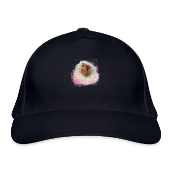 guinea pig, graffiti,painting,pink,pink - Organic Baseball Cap - navy - Front