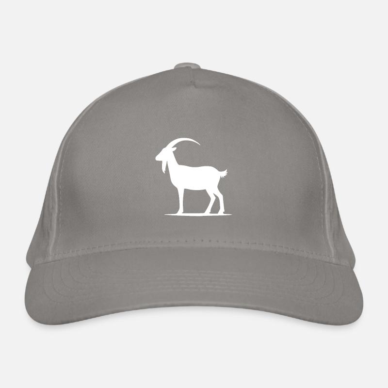 Drôle de chèvre portrait style de tatouage Casquette classique bio