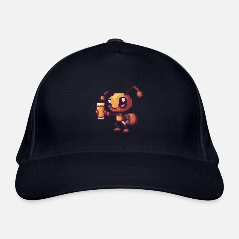 Ant Pixel Beer Organic Baseball Cap