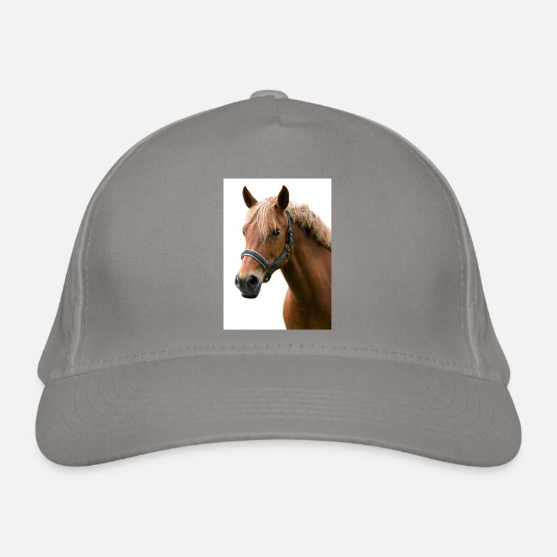 Cheval. Cheval. Casquette classique bio