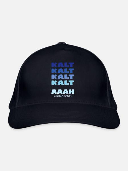 eisbaden winterbader cool icebath kälteresistent - Bio-Baseballkappe - Navy