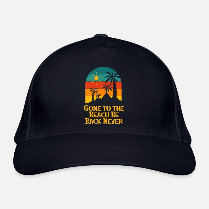 Gone to the Beach Be Back Never Ocean Beach Lover Casquette classique bio