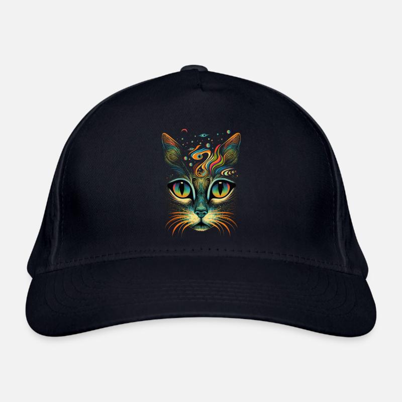 Kosmische Katze Bio-Baseballkappe