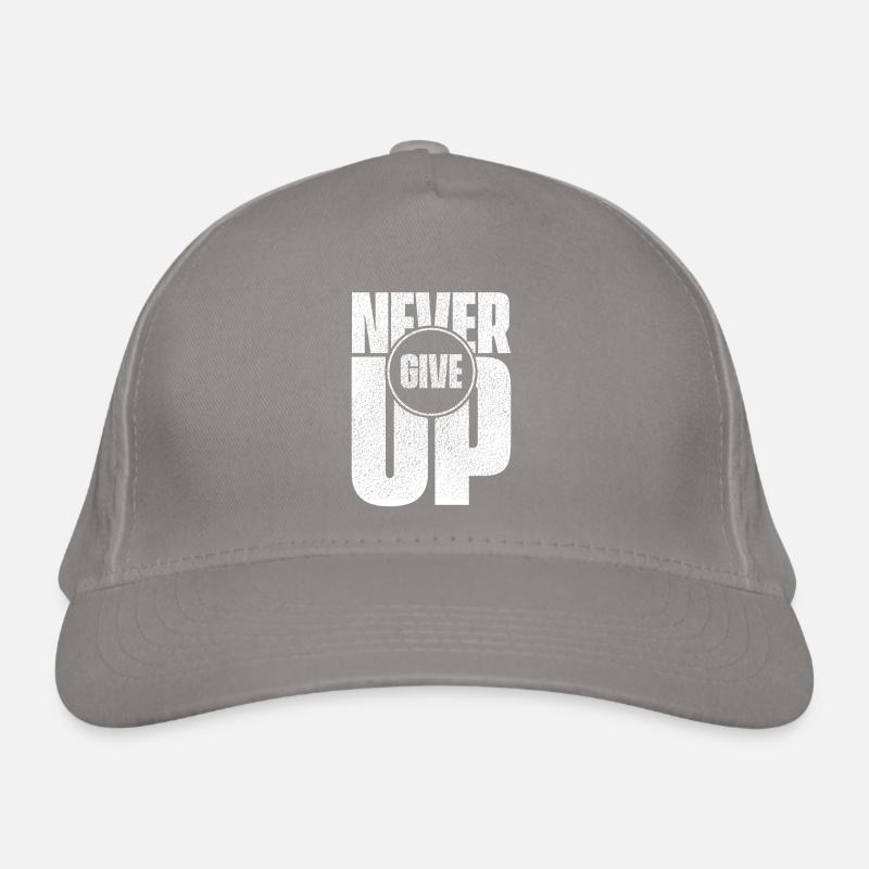 Never Give Up Organic Baseball Cap