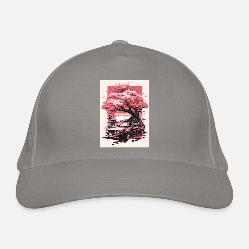 Vintage Sakura Kirschblüten Baum Auto Bio-Baseballkappe