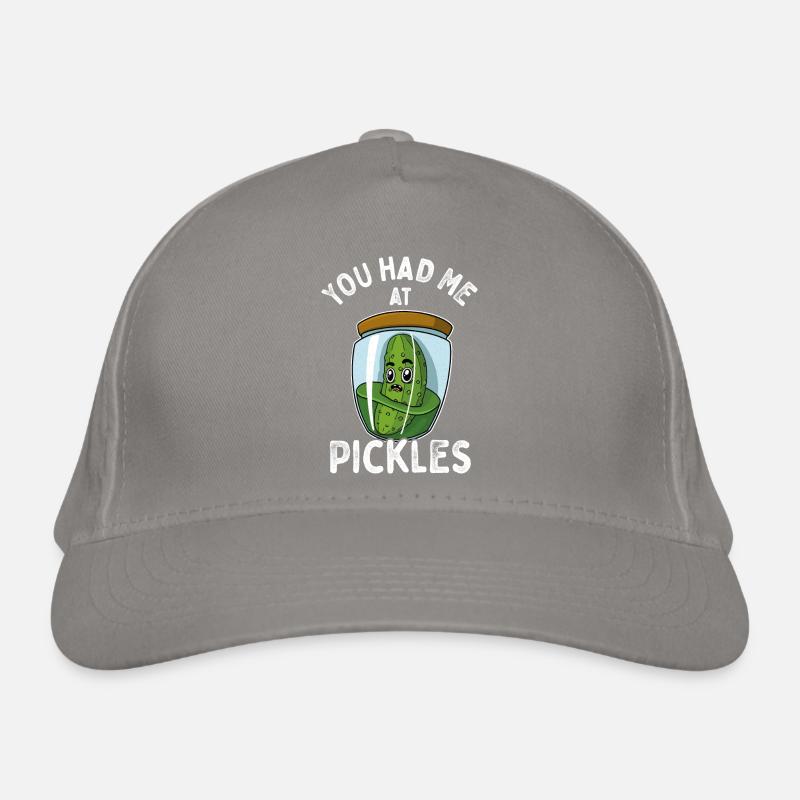 Pickles Cornichons Saying Fruit Vegan Organic Baseball Cap